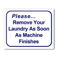 L121 Remove Your Laundry