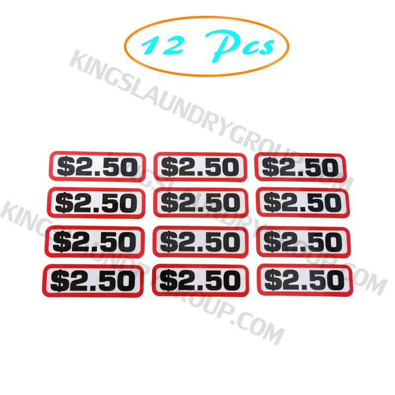 All Laundry Brands COIN SLIDE DECAL $2.50 GREENWALD 72 Pack 00-9104-36 